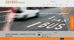 Desktop Screenshot of geveko-markings.com